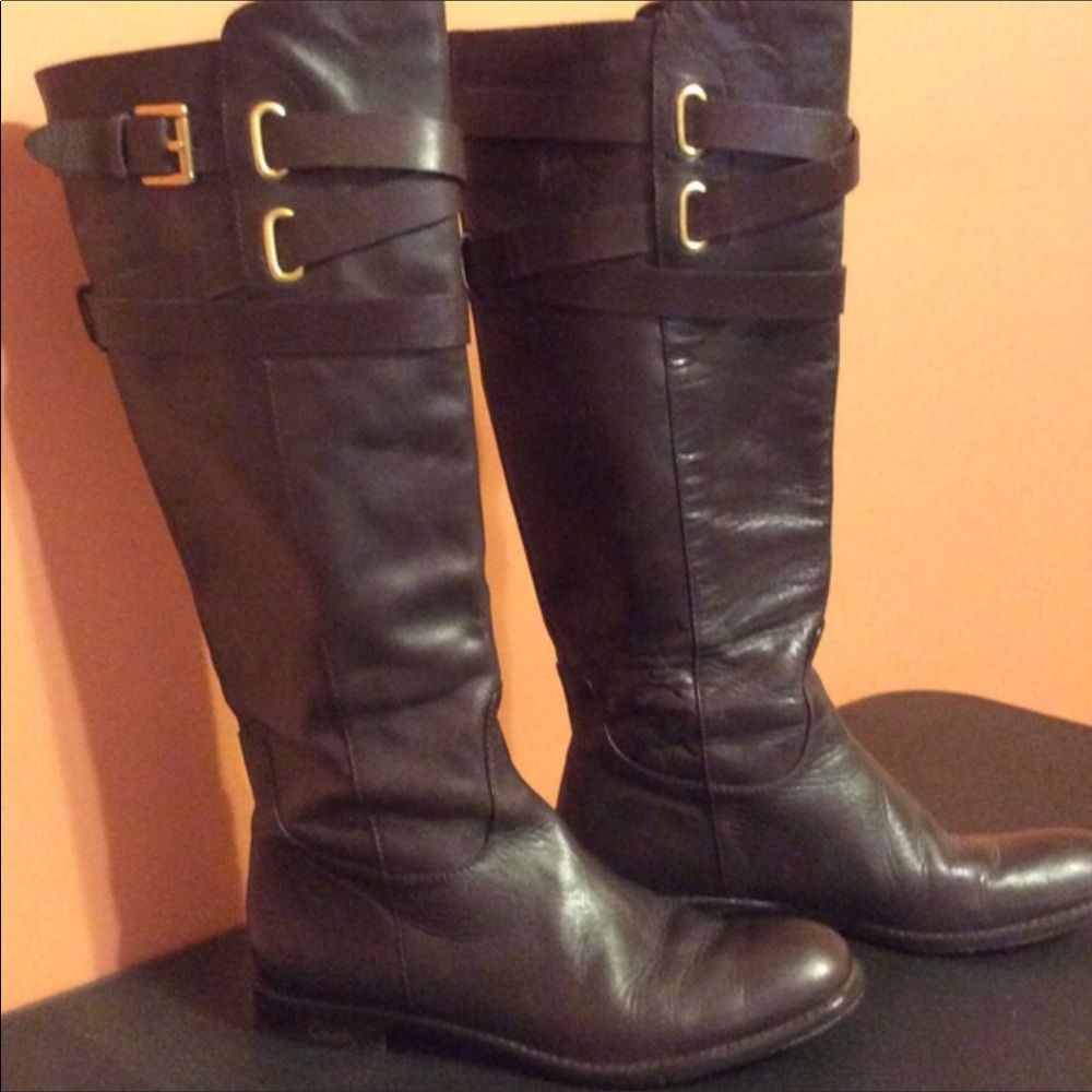 Authentic coach brown boots
